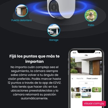 Cámara de Seguridad EZVIZ C8C Panorámica para Exterior – Full HD 2MP