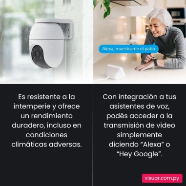 Cámara de Seguridad EZVIZ C8C Panorámica para Exterior – Full HD 2MP