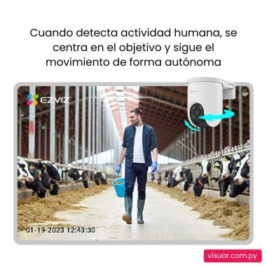 Cámara de Seguridad EZVIZ H8C 4G Exterior – 3MP – Movimiento Pan & Tilt
