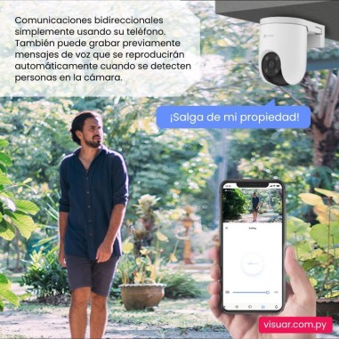 Cámara de Seguridad EZVIZ H8C 4G Exterior – 3MP – Movimiento Pan & Tilt