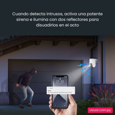 Cámara de Seguridad EZVIZ H8C 4G Exterior – 3MP – Movimiento Pan & Tilt