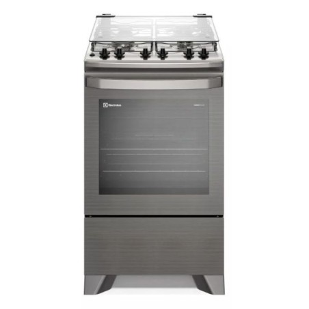 Cocina a Gas Electrolux 4 Hornallas 1 Horno 79L Gris