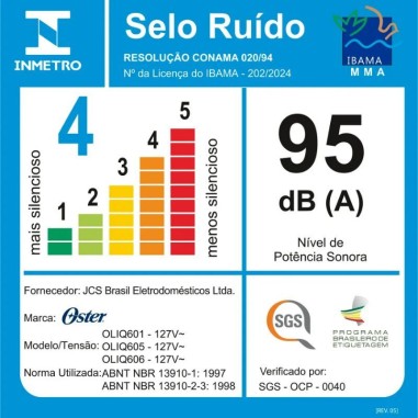 Licuadora Full Oster 3.2LTS 12Vel + Función Pulso