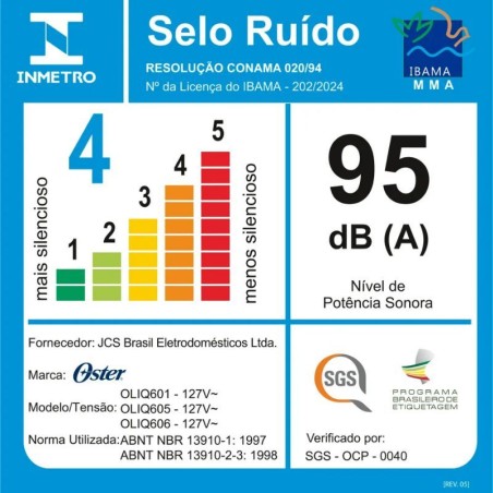 Licuadora Full Oster 3.2LTS 12Vel + Función Pulso
