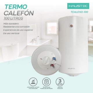 Termocalefon Haustec Esmalte TI 50Lts Vertical al mejor precio del Paraguay.