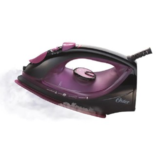 Plancha de vapor de cerámica Oster Negra y Morada. El Mejor precio del País.