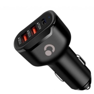 Cargador de Auto Player 20W Dual USB Tipo C Black