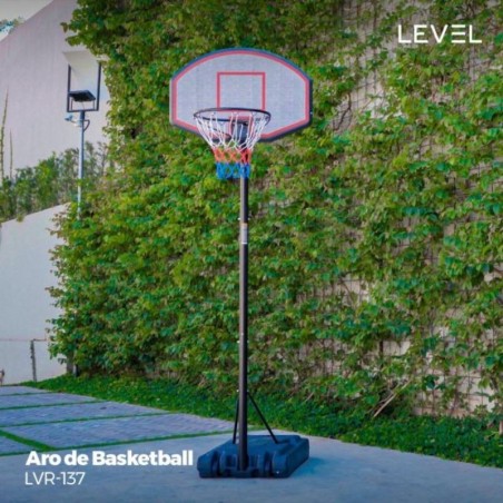 Aro de Basketball Level Altura Regulable LVR-137