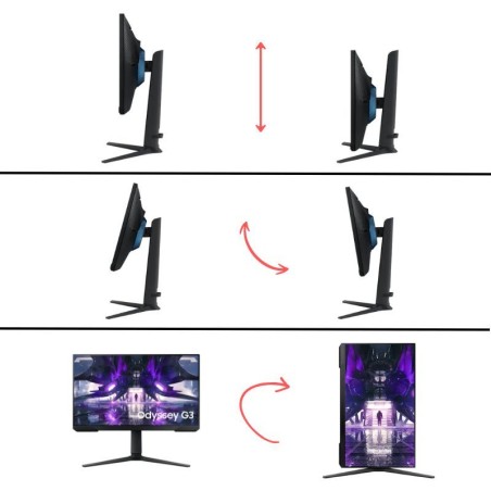 Monitor Gamer Samsung 24" Odyssey G3 FHD/165Hz/1ms. El Mejor precio del País.