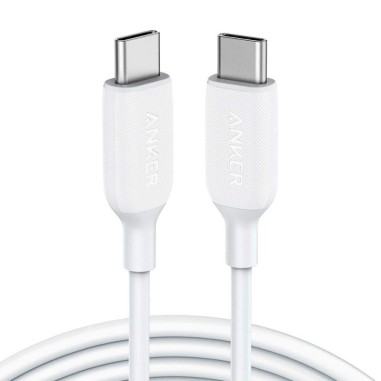 Cable Anker USB-C a USB-C 2.0 60W 1.8M Blanco