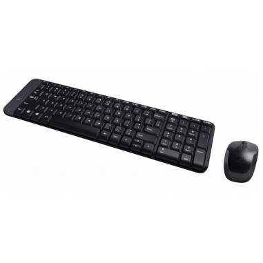 Kit Teclado + Mouse Logitech MK220 – Wireless – Negro