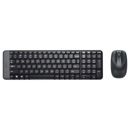 Kit Teclado + Mouse Logitech MK220 – Wireless – Negro