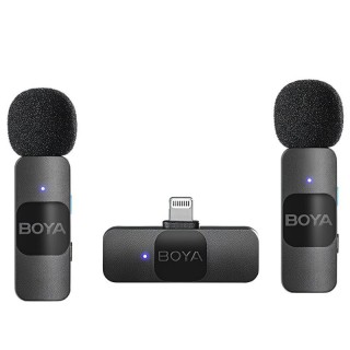 Micrófono Boya Wireless Ligthtning (2TX+1RX)