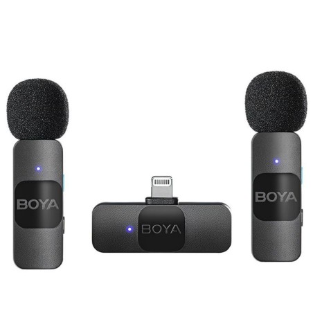 Micrófono Boya Wireless Ligthtning (2TX+1RX)