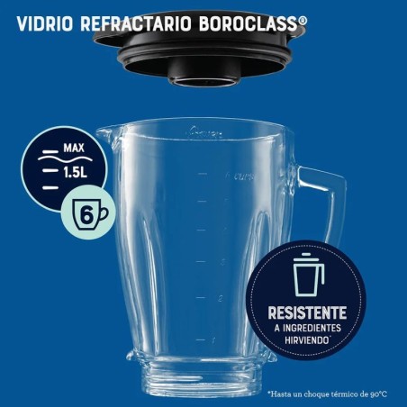 Licuadora Oster® programas automáticos con tecnología reversible, pantalla táctil y vaso BLend-N-Go