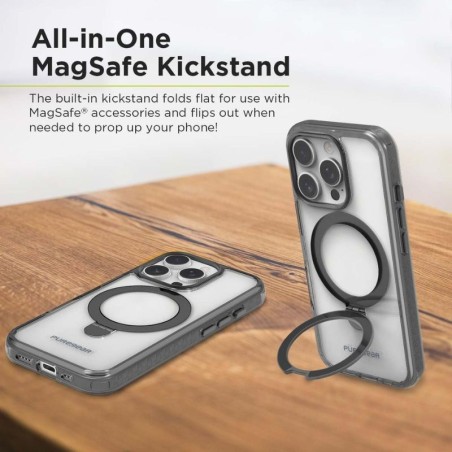 Case Puregear iPhone 16 Pro Max Kik Slim Shell MagSafe Silver