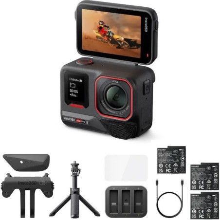 Cámara Insta360 Ace Pro 2 – 11 piezas, Sensor Avanzado, Video 8K y Modo HDR