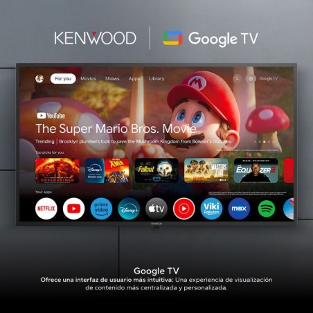 Tv Led Kenwood 43" Google Tv FHD Smart Frameless