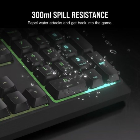 Teclado Gamer Corsair K55 Core RGB USB - Negro