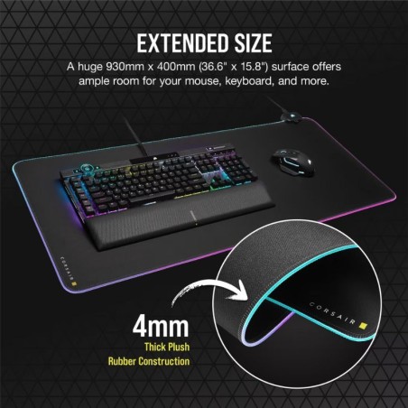 Mouse Pad Gamer Corsair MM700 XL RGB - Negro