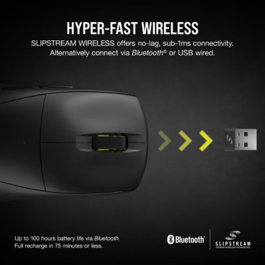Mouse Gamer Corsair M75 Air Bluetooth - Negro
