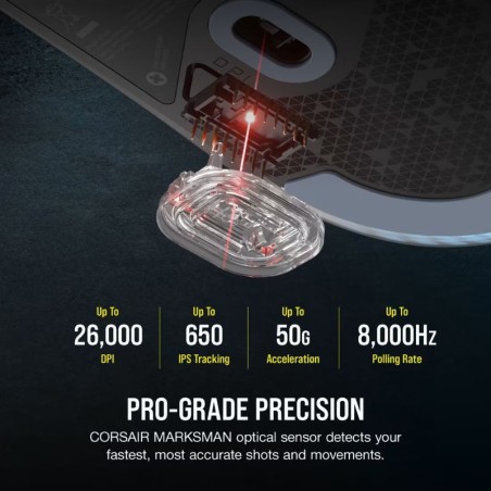 Mouse Gamer Corsair M75 RGB USB - Negro