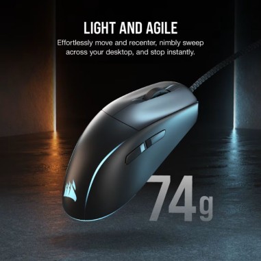 Mouse Gamer Corsair M75 RGB USB - Negro