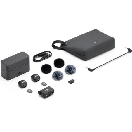 Microfono DJI Mic Mini (2 TX + 1 RX + Charging Case)