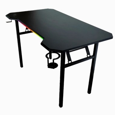 Mesa Gamer Black Horse BHGT101 Plegable RGB - Negro
