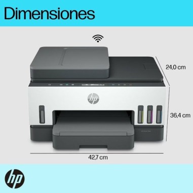 Impresora HP Smart Tank 750 Wifi 3 en 1 - Multifuncion, ADF, Doble Cara