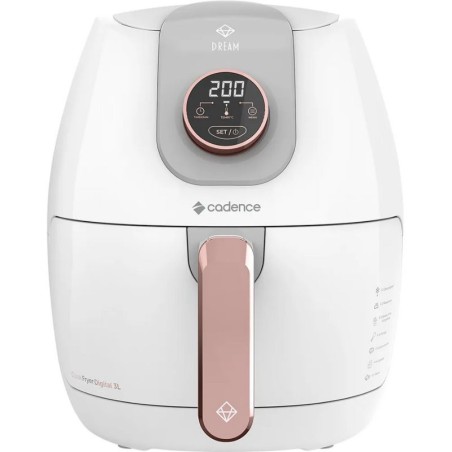 Freidora Cadence Dream Rose Gold 3L