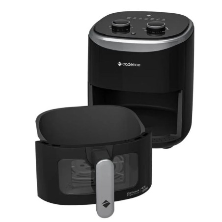 Freidora Cadence Delicook Show 4,2L Con Visor Transparente