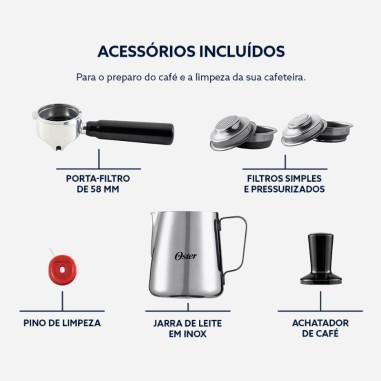 Cafetera Oster Espresso Nova Perfect Brew