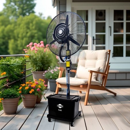 Ventilador De Pie Tokyo Industrial 26" Con Humidificador