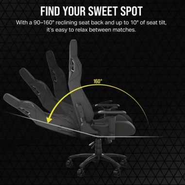 Silla Gamer Corsair T3 Rush - Charcoal