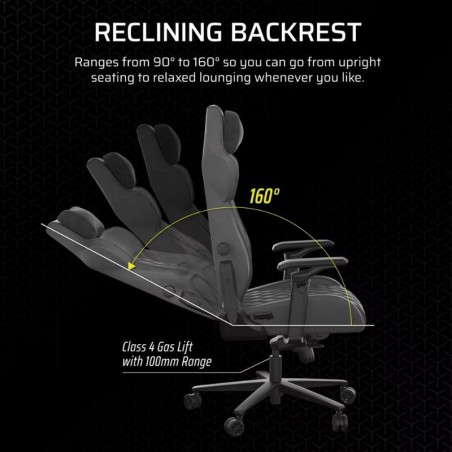 Silla Gamer Corsair TC500 Luxe - Shadow