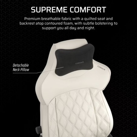 Silla Gamer Corsair TC500 Luxe - Frost
