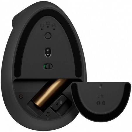 Mouse Logitech Lift Vertical Izquierdo Wireless - Gris
