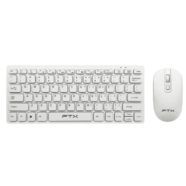 Teclado + Mouse FTX FTXGK03 Wireless - Blanco