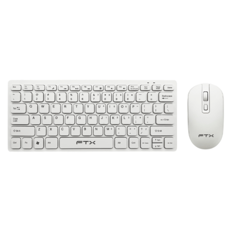 Teclado + Mouse FTX FTXGK03 Wireless - Blanco