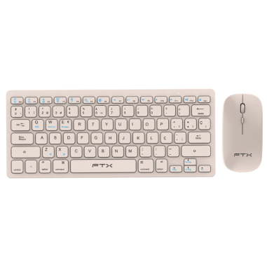 Teclado + Mouse FTX FTXGK03 Wireless - Dorado