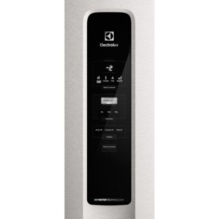 Heladera Electrolux F/S 488Lts Inverter Freezer Abajo  - Inox