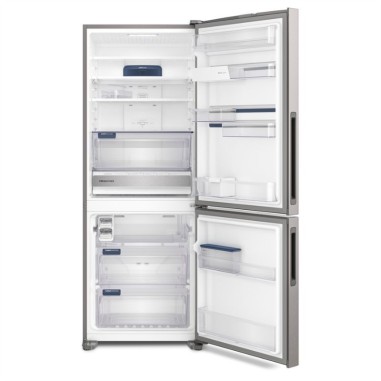 Heladera Electrolux F/S 488Lts Inverter Freezer Abajo  - Inox