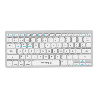 Teclado FTX FTXB1000 Ultra Slim Bluetooth - Plata