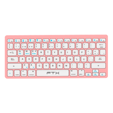 Teclado FTX FTXB1000 Ultra Slim Bluetooth - Rosa