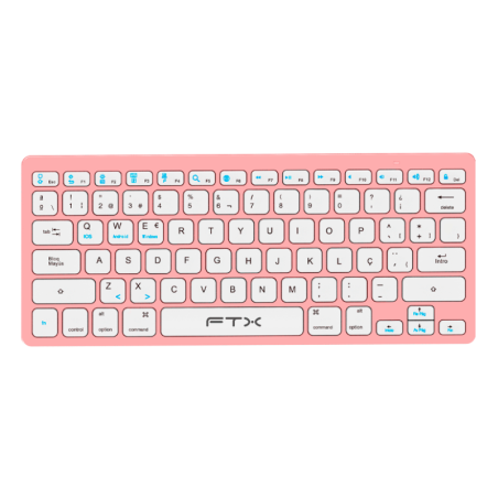 Teclado FTX FTXB1000 Ultra Slim Bluetooth - Rosa