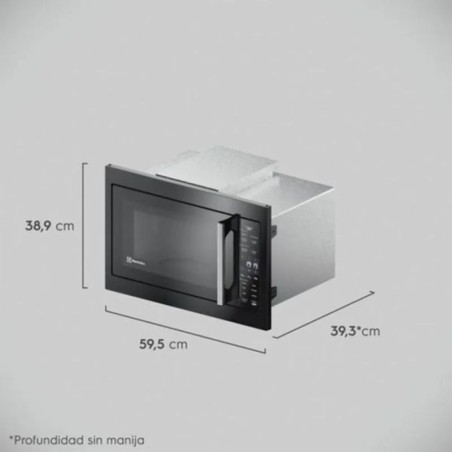 Microondas Empotrable Electrolux 30Lts - Negro