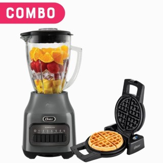 Combo Licuadora Oster® 1.5L 6 Velocidades + Waflera Oster Perform 180