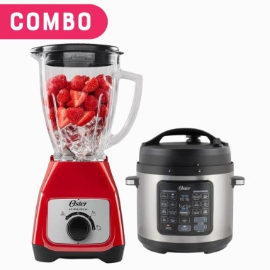 Combo Multiolla Oster Turbo 5.7L + Licuadora Oster® Jarra De Vidrio Perilla