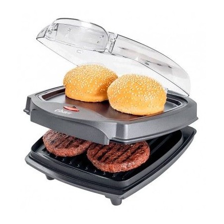 Grill Burguer 2 en 1 dispone de parrilla y plancha